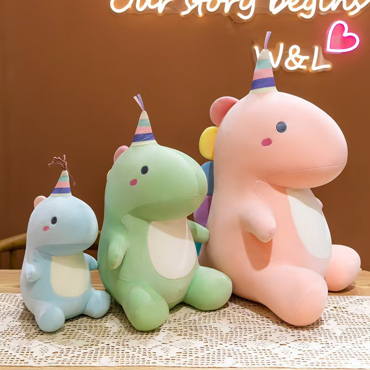 Non-shedding Candy Dinosaur Plush Toy