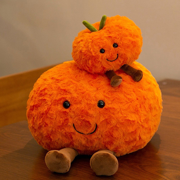 Non-Shedding Soft Orange Plush Toy